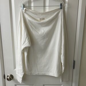 We The Free Ivory Waffle Knit Top